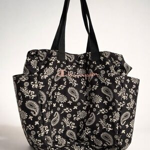 Champion Black and White Patterned Tote